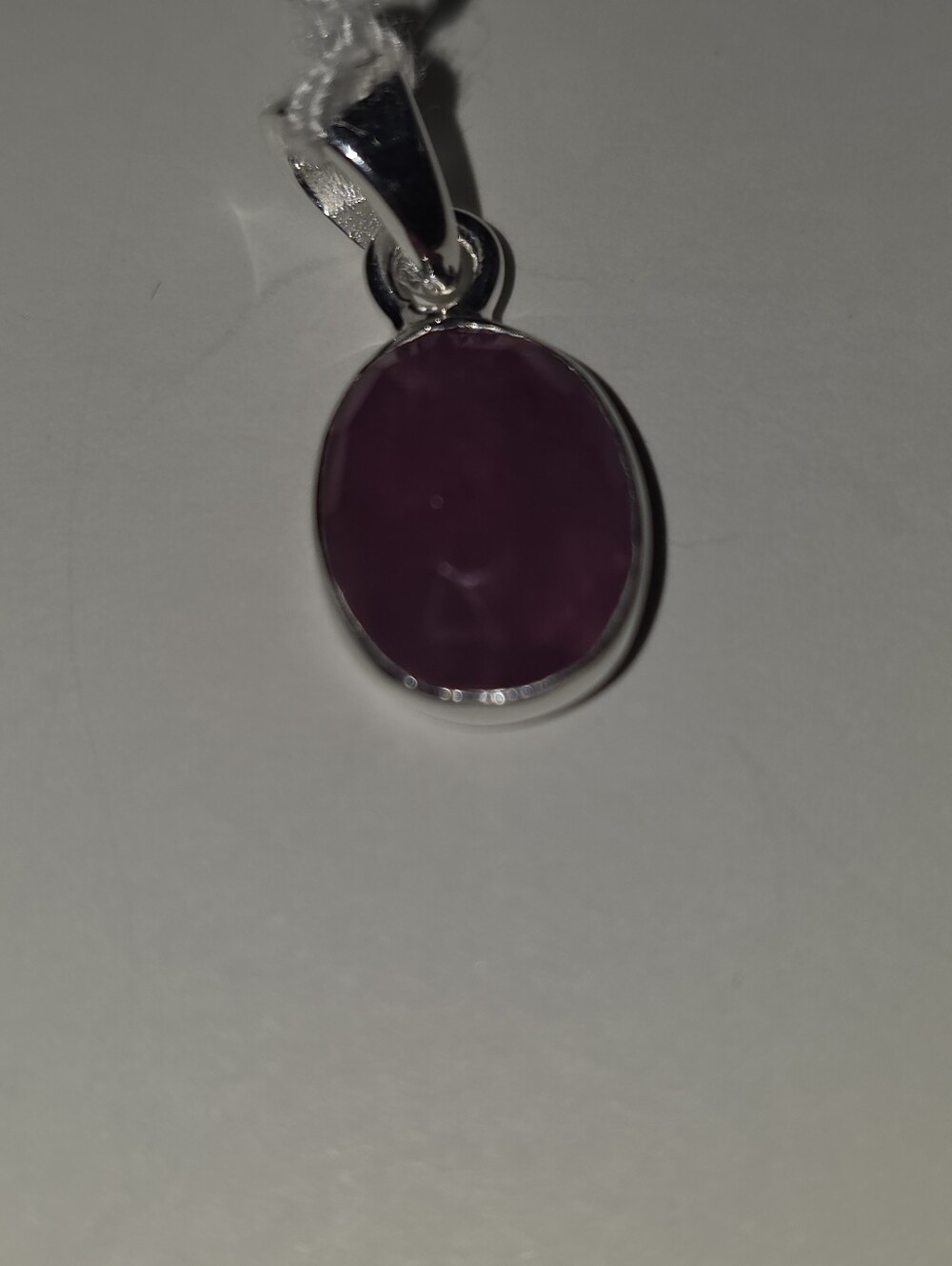 Sterling Silver 925 Oval Mixed Sapphire Stone Pendant  Women's Jewelry